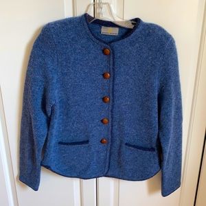 Blue wool jacket